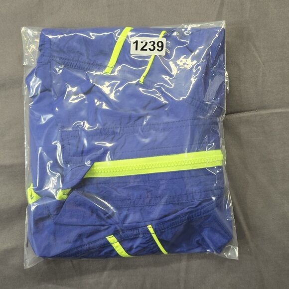 Free People FP Movement Varsity Blues Jacket Sapphire/Neon Green Sz M - Picture 16 of 16